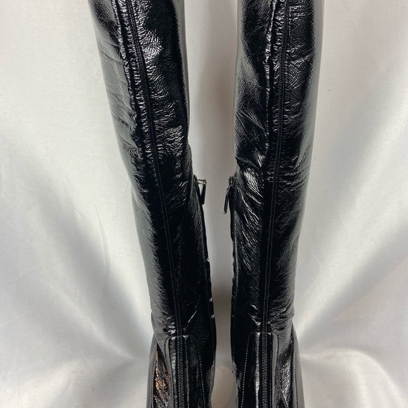 Prada Leather Naplak Square toe  knee high boots EU38/US8 - Picture 7 of 14